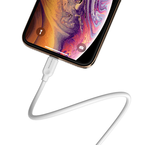 Кабель USB 2.0 A вилка - 8pin 3 м Borofone BX14 (White)