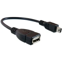 Кабель USB 2.0 A розетка - miniUSB OTG Partner