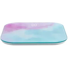 Весы напольные электронные Hyundai H-BS03961 голубой/розовый