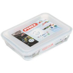 Форма для выпечки стекло Pyrex, Cook Freez, прямоугол., с крышкой, 14х19х4 см, 0,8 л. (241Р000/2021)
