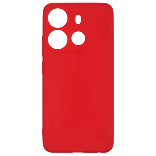 Бампер Tecno Spark Go 2023/Pop 7 Pro ZIBELINO Soft Matte красный с микрофиброй