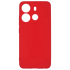 Бампер Tecno Spark Go 2023/Pop 7 Pro ZIBELINO Soft Matte красный с микрофиброй