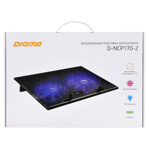 Подставка для ноутбука Digma D-NCP170-2