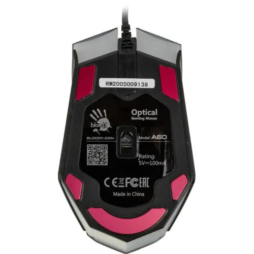 Мышь A4 Bloody A60 черный USB