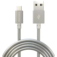 Кабель USB 2.0 A вилка - microUSB 1 м More choice K31m (Серебристый)