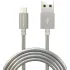 Кабель USB 2.0 A вилка - microUSB 1 м More choice K31m (Серебристый)