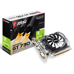 Видеокарта MSI PCI-E N730-2GD3V3 NV GT730 2048Mb 64 GDDR3 902/1600 DVIx1/HDMIx1/CRTx1/HDCP Ret