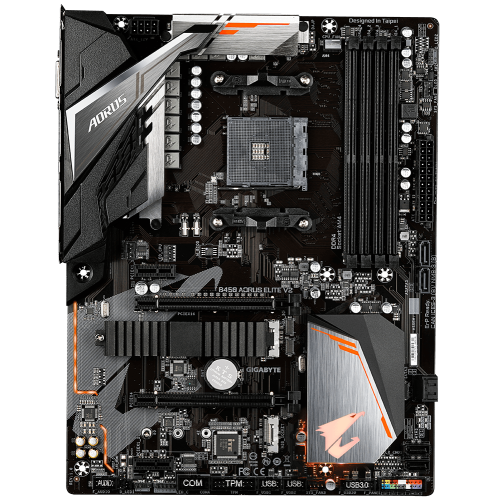 М/П SOC-AM4 Gigabyte B450 AORUS ELITE V2 4xDDR4 ATX AC`97 8ch(7.1) GbLAN RAID