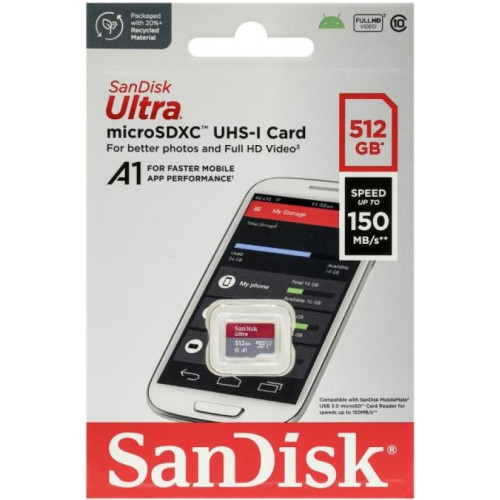 Карта micro-SD 512 GB SanDisk SDSQUAC-512G-GN6MN