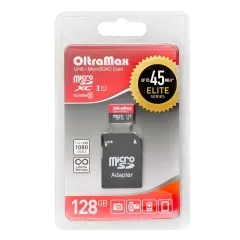 Карта micro-SD 128 GB OLTRAMAX Class 10 UHS-1 Elite (OM128GCSDXC10UHS-1-ElU1 w)