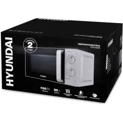 Микроволновая печь HYUNDAI HYM-M2038, 20 л., белая (М)