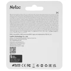 Карта micro-SD 32GB Netac NT02P500STN-032G-S P500 Class10 w/o adapter 