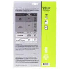 Бумага Cactus A4 CS-GA418050DS 180г/м2/50л./глянцевое/двухсторонняя