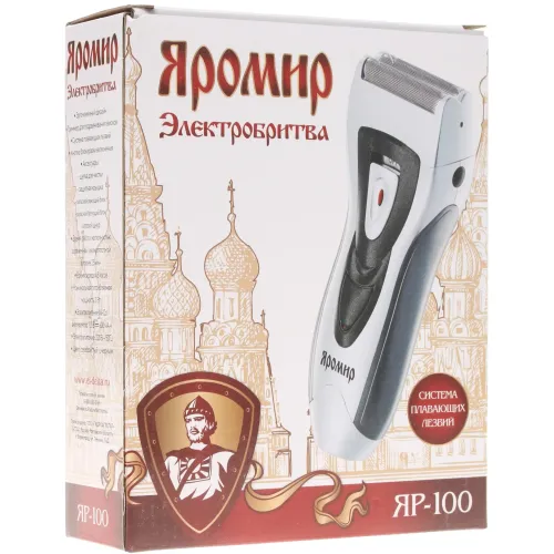 Бритва ЯРОМИР ЯР-100, сеточная, черная/серебро