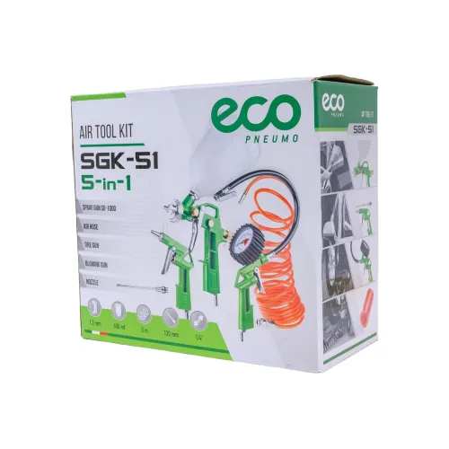 Набор пневмоинструмента ECO SGK-51 (5 предметов)