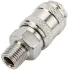 Адаптер пневмо ECO быстросъем. МАМА х нар. резьба 1/4" (сталь) (AS-F/MT14)