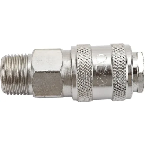 Адаптер пневмо ECO быстросъем. МАМА х нар. резьба 3/8" (сталь) (AS-F/MT38)