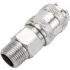 Адаптер пневмо ECO быстросъем. МАМА х нар. резьба 3/8" (сталь) (AS-F/MT38)