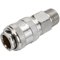 Адаптер пневмо ECO быстросъем. МАМА х нар. резьба 3/8" (сталь) (AS-F/MT38)