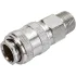 Адаптер пневмо ECO быстросъем. МАМА х нар. резьба 3/8" (сталь) (AS-F/MT38)