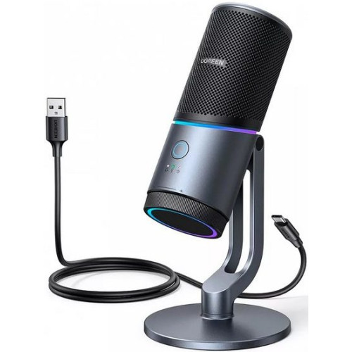 Микрофон компьютерный UGREEN CM769 (35629) Desktop USB серый