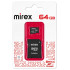 Карта micro-SD 64 GB MIREX Class 10 + адаптер
