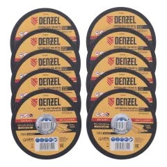 Круг отрезной DENZEL 125х1,0 в метал.банке, 10 шт. (737610)