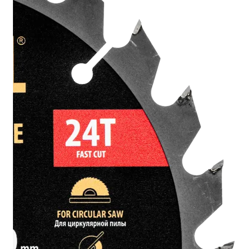 Диск пильный DENZEL 190х30 мм, 24 зуб. (733397)