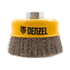 Щетка для УШМ DENZEL 100 мм, М14, чашка (746053)   
