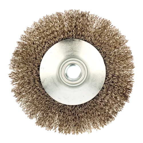 Щетка для УШМ DENZEL 125 мм, М14, тарелка (746163)