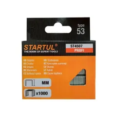 Скобы для степлера STARTUL PROFI тип 53, 12 мм 1000 шт каленые (ST4507-12)