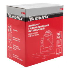 Домкрат бутылочный MATRIX 25т, 230-360 мм (50733)