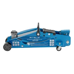 Домкрат подкатной STELS 2,5т с фиксатором, 140-385 мм, SAFETY PIN (51152)