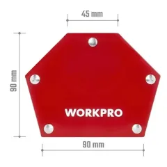 Держатель магнитный WORKPRO магнитный, 6-ти  позиционный (WP232049)