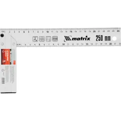 Угольник MATRIX алюминиевый литой 250 мм (32471)