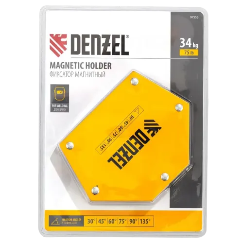 Держатель магнитный DENZEL усилие 75LB (97556)