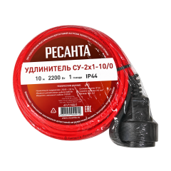 Удлинитель Ресанта на рамке СУ-2х1-10/0 (IP44) (61/118/1)