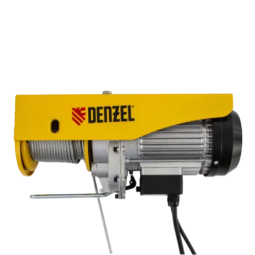 Тельфер электрический DENZEL TF-800 (0,8т, 1300 Вт, высота 12 м, 8 м/мин) (52014)