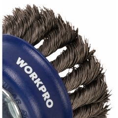 Щетка для УШМ WORKPRO 125мм М14 чашка витая (WP407046)