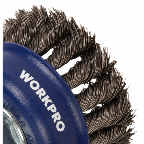 Щетка для УШМ WORKPRO 125мм М14 чашка витая (WP407046)