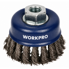 Щетка для УШМ WORKPRO 125мм М14 чашка витая (WP407046)
