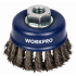 Щетка для УШМ WORKPRO 125мм М14 чашка витая (WP407046)