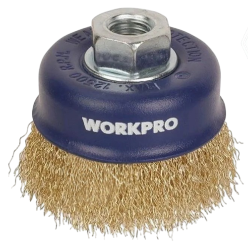 Щетка для УШМ WORKPRO 125мм М14 чашка простая (WP407026)