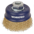 Щетка для УШМ WORKPRO 125мм М14 чашка простая (WP407026)