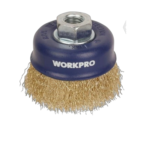 Щетка для УШМ WORKPRO 75мм М14 чашка простая (WP407022)