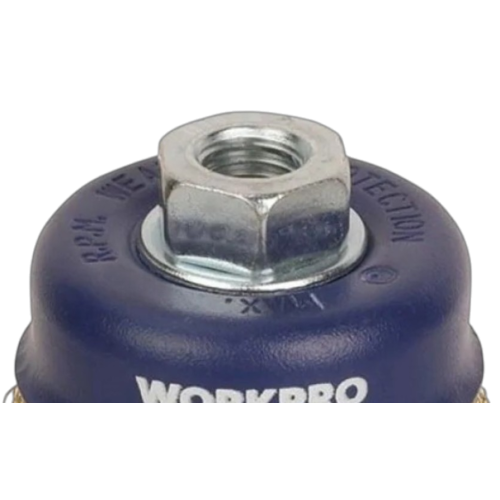 Щетка для УШМ WORKPRO 75мм М14 чашка простая (WP407022)