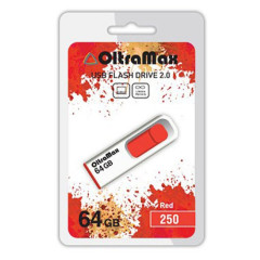 Карта USB2.0 64 GB OLTRAMAX 250 красный