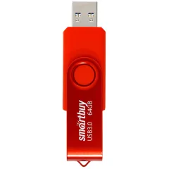 Карта USB3.0 64 GB SMARTBUY SB064GB3TWR Twist Red красный