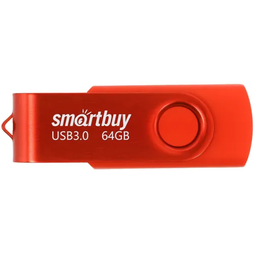 Карта USB3.0 64 GB SMARTBUY SB064GB3TWR Twist Red красный