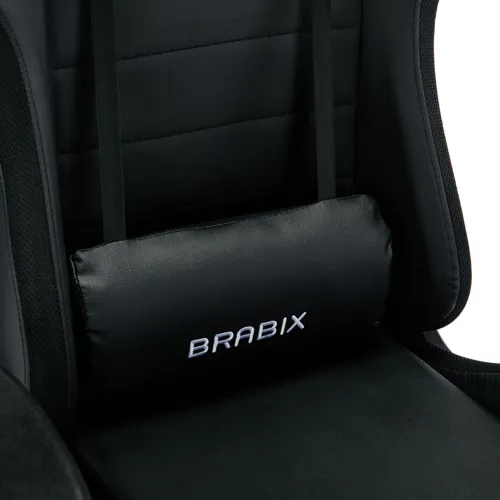 Кресло игровое BRABIX Lumen GM-150 RGB подсветка черный